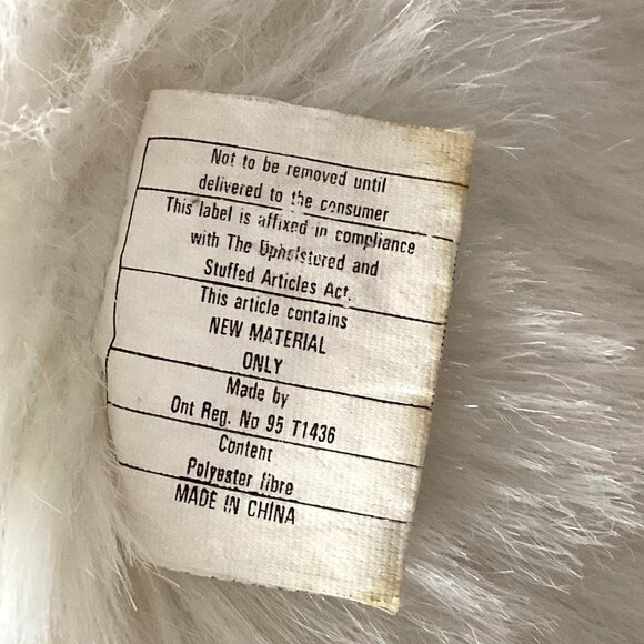 White Teddy Bear Polyester Fiber Christmas Stuffed Collectable Toy - Picture 4 of 5